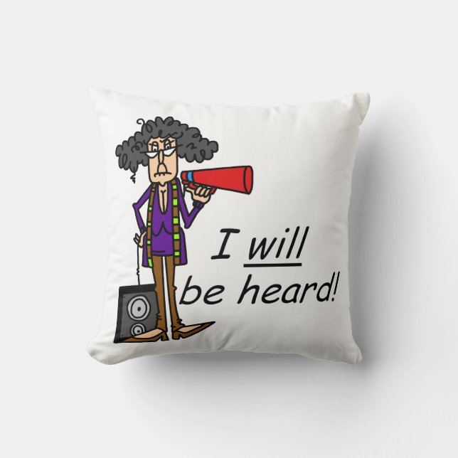 I WILL Be Heard Cushion (Front)
