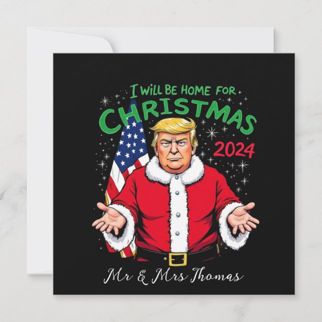  I Will Be Home for Christmas 2024 Celebrations Invitation (Front)