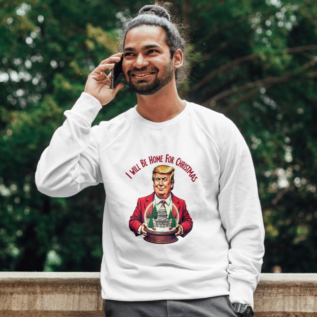 I Will Be Home for Christmas" Long-Sleeve Shirt  (Creator Uploaded)
