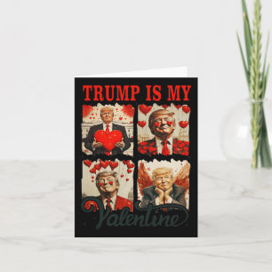 I Will Be Home For Valentines Funny Valentine Trum Card
