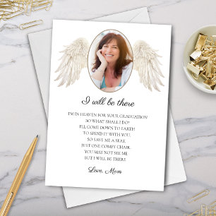 I Will Be There Mom Memorial for Graduate Card