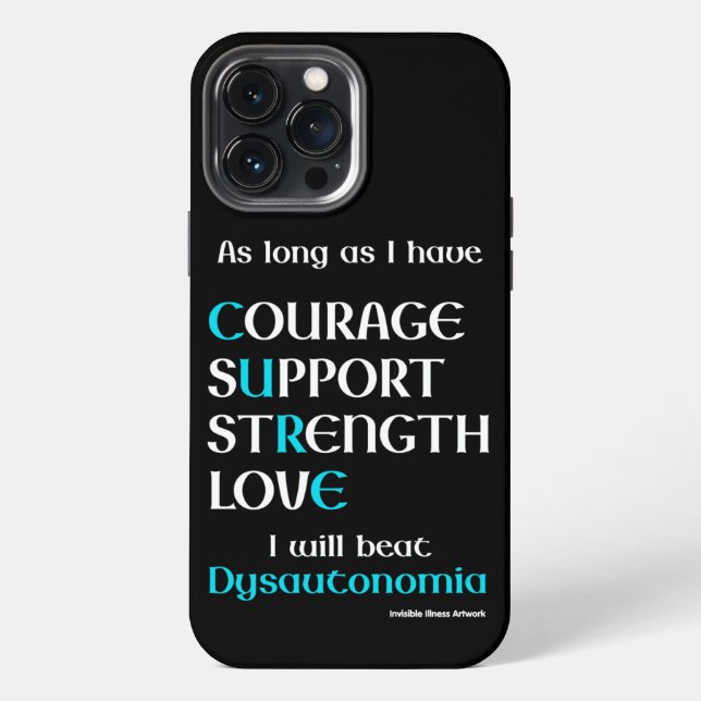 I Will Beat...Dysautonomia iPhone Case (Back)