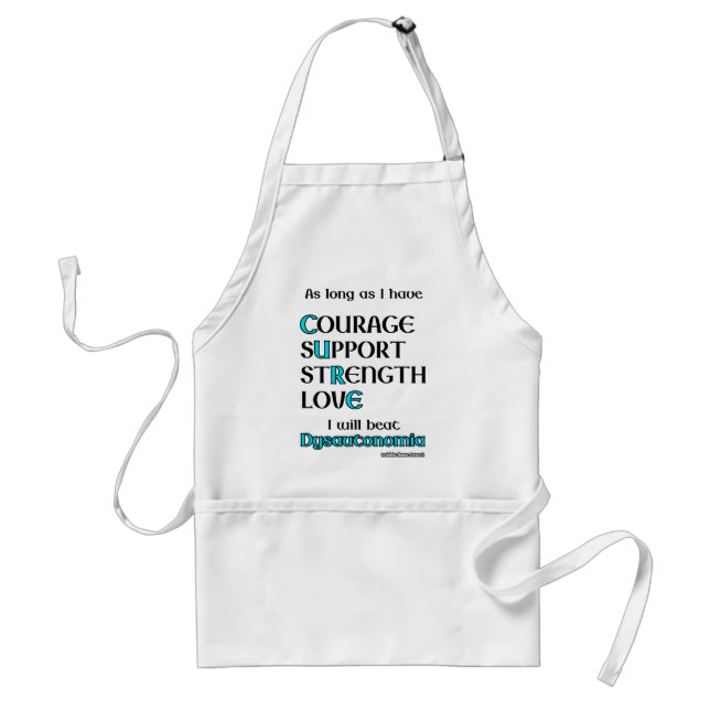 I Will Beat...Dysautonomia Standard Apron (Front)