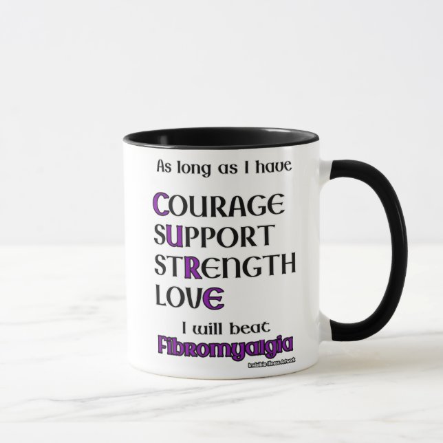 I Will Beat...Fibro Mug (Right)