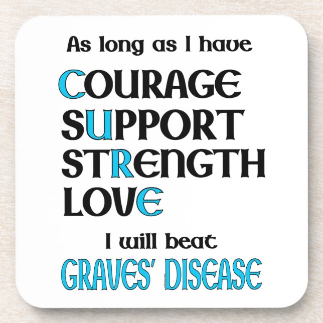 I will beat Graves' Coaster (Front)
