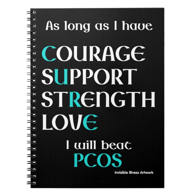 I will beat PCOS Notebook (Front)