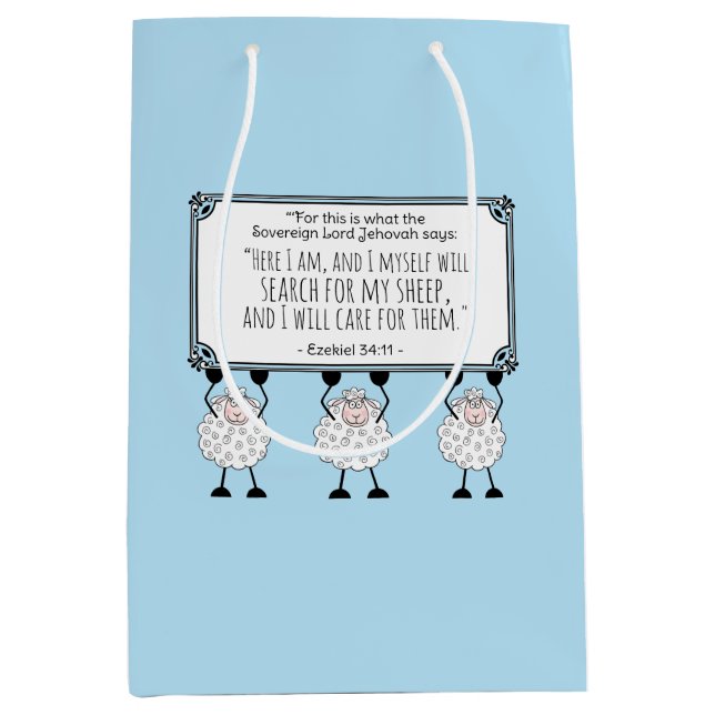 "I Will Care for My Sheep" Gift Bag (Front)