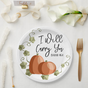 I Will Carry You Mug Paper Plate