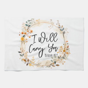 I Will Carry You Tea Towel