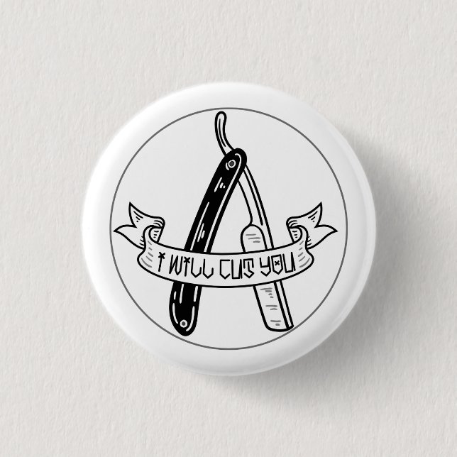 I will cut you 3 cm round badge (Front)
