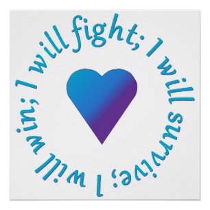 I WIll Fight Suicide Awareness Poster