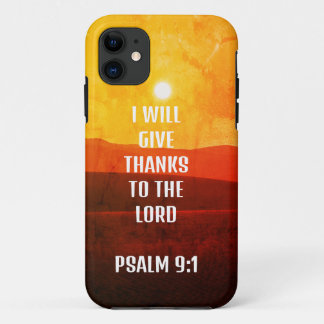 " I Will Give Thanks to the lord psalm 9:1'' case