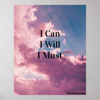 I Will I Can I Must Poster