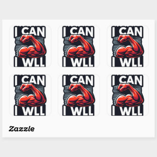 I WILL I CAN Sticker