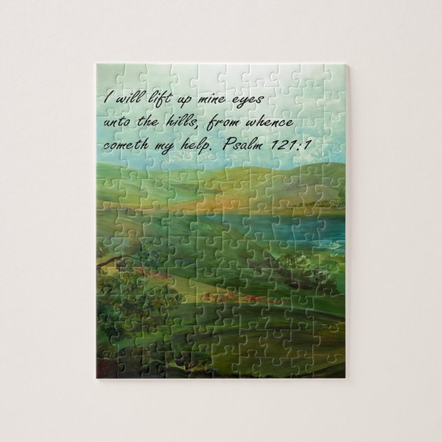 I Will Lift Up Mine Eyes Jigsaw Puzzle (Vertical)