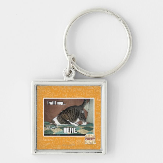 I will nap here key ring (Front)