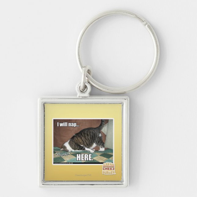 I will nap here key ring (Front)
