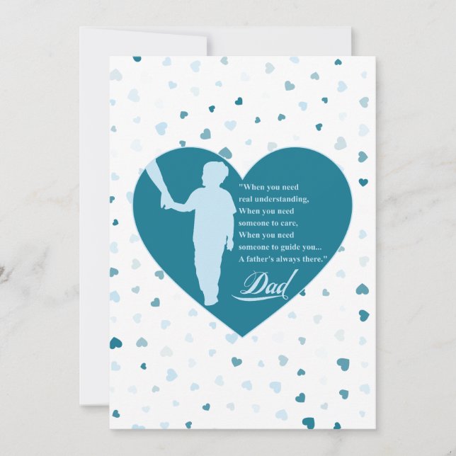 I will never forget your guide. My Dad Invitation (Front)