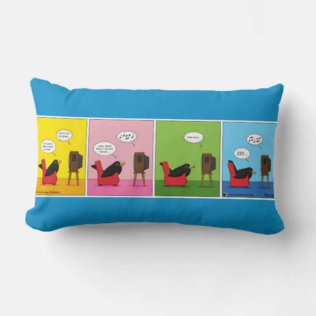 I Will Never Sleep Comic Lumbar Cushion (Front)