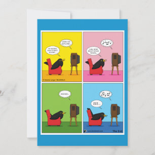 I Will Never Sleep Comic Thank You Card