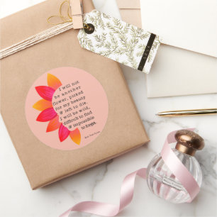 I Will Not Be Another Flower Impossible To Forget Classic Round Sticker
