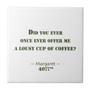 I Will Not Carry a Gun Ceramic Tile