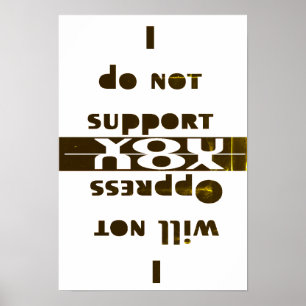 I will not... poster