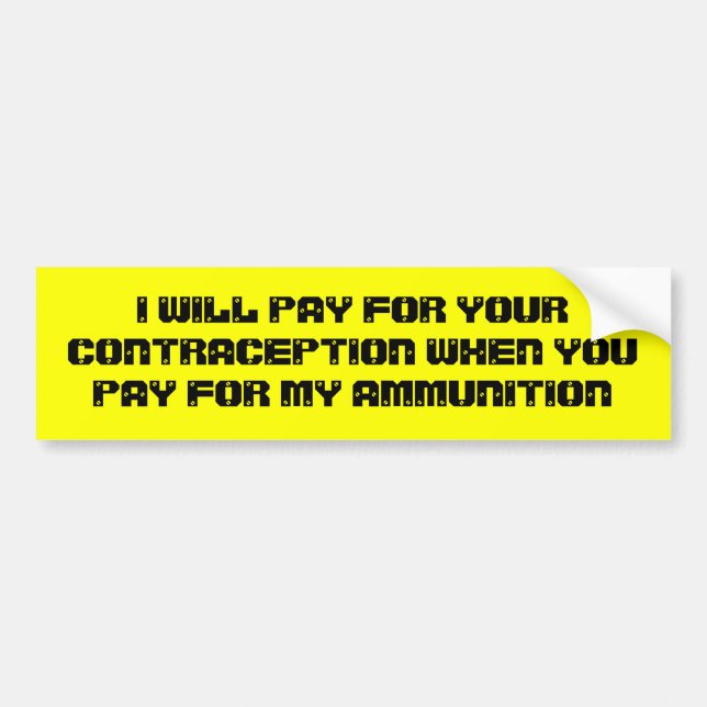 I WILL PAY BUMPER STICKER (Front)