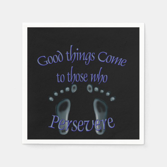 I will persevere  napkin (Front)