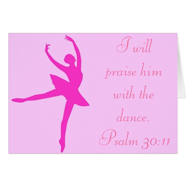 I will Praise him with Dance (Front Horizontal)