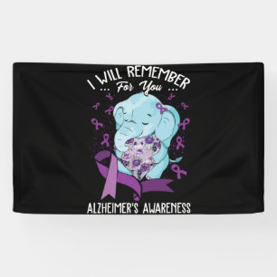 I Will Remember For You Alzheimer's Awareness Banner