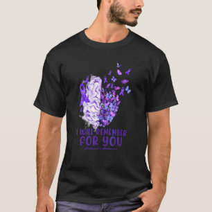 I Will Remember For You Alzheimer's Awareness Brai T-Shirt