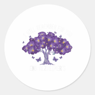 I Will Remember For You End Heimers _1 Classic Round Sticker