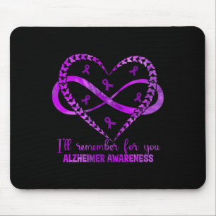 I Will Remember For You Heart Heimerheimers Awaren Mouse Pad