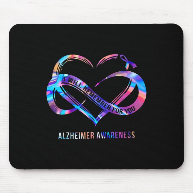 I Will Remember For You Heimerheimer Awareness 1  Mouse Pad (Front)