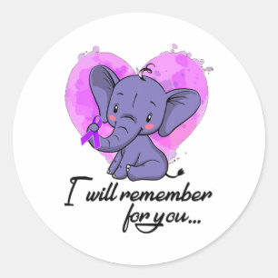 I Will Remember For You - Heimerheimer  Classic Round Sticker