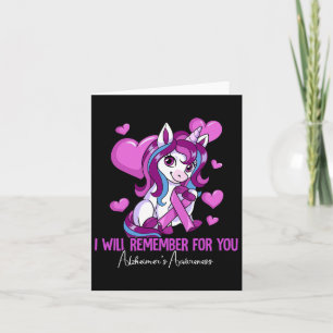 I Will Remember For You Heimerheimer's Awareness 2 Card