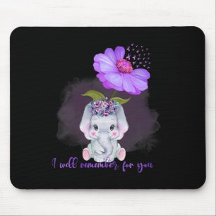 I Will Remember For You Sunflower Alzheimerheimer  Mouse Pad