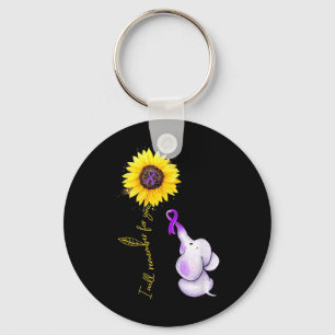 I Will Remember For You Sunflower Elephant Heimerh Key Ring