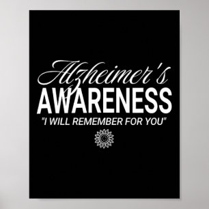 I Will Remember For You Sunflower Heimerheimer  Poster