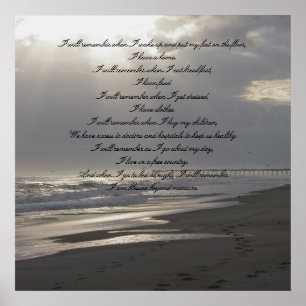 I Will Remember Poster