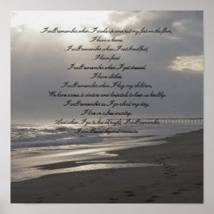 I Will Remember Poster