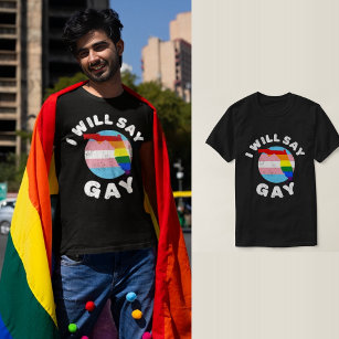 I Will Say Gay Florida LGBTQIA Rainbow LGBT Pride T-Shirt