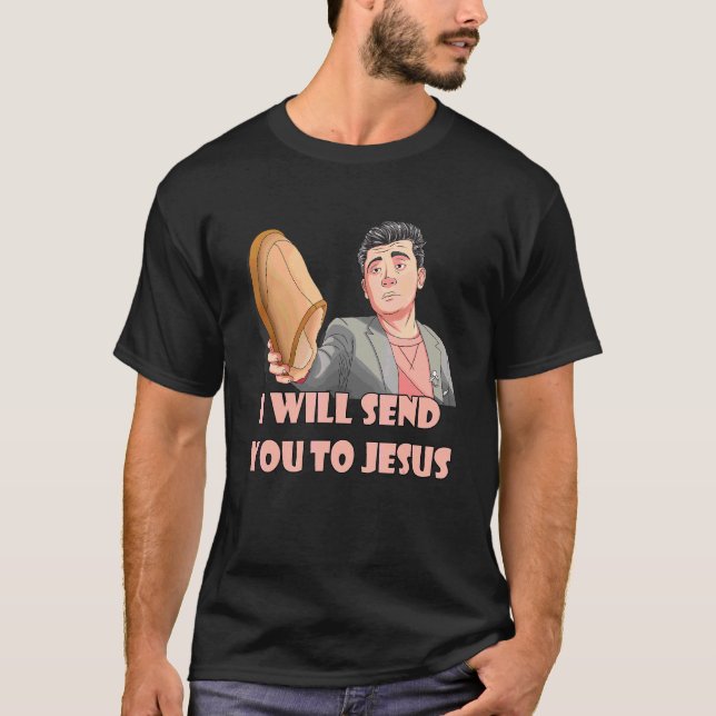 I Will Send You To Jesus Meme  Steven He  Quote T-Shirt (Front)