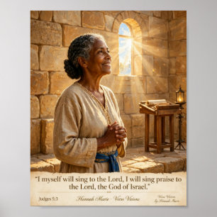 I Will Sing To The Lord - Deborah Song Judges 5:3 Poster