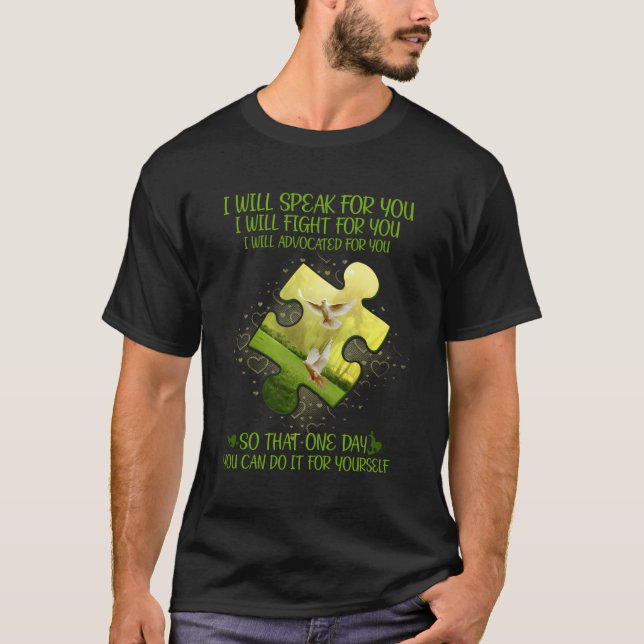 I Will Speak Fight Advocate For You Accessories An T-Shirt (Front)