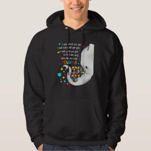 I Will Speak For You Elephant Mum Autism Child Awa Hoodie