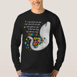 I Will Speak For You Elephant Mum Autism Child Awa T-Shirt