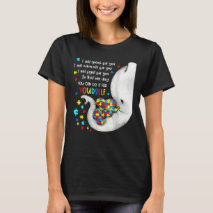 I Will Speak For You Elephant Mum Autism Child Awa T-Shirt