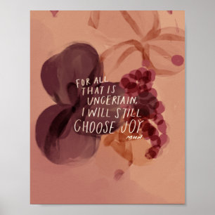 I will still choose joy - inspirational gift poster